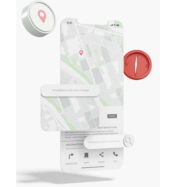 Real-time tracking and fleet management dashboard interface